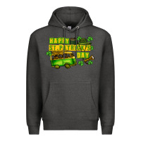 Charcoal Heather Camper Happy St. Patrick's Day Premium Hoodie - CowGirlArtShop