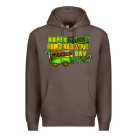 Coffee Camper Happy St. Patrick's Day Premium Hoodie - CowGirlArtShop