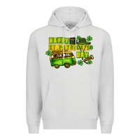 Dove Grey Camper Happy St. Patrick's Day Premium Hoodie - CowGirlArtShop