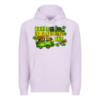 Lilac Camper Happy St. Patrick's Day Premium Hoodie - CowGirlArtShop