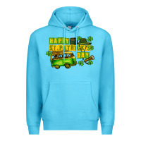 Ocean Blue Camper Happy St. Patrick's Day Premium Hoodie - CowGirlArtShop