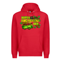 Red Camper Happy St. Patrick's Day Premium Hoodie - CowGirlArtShop