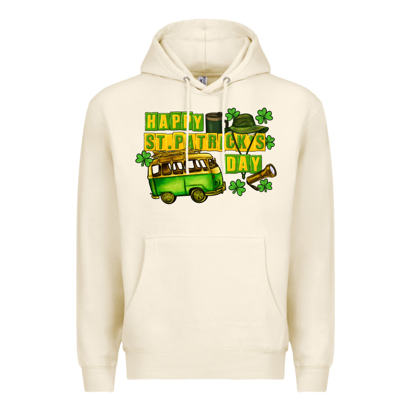 Camper Happy St. Patrick's Day Premium Hoodie by CowGirlArtShop | Teevron