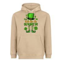 Mushroom Just here for the shenanigans St. Patrick's Heavyweight Hoodie - OliviaCreatesArt