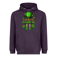 Plum Just here for the shenanigans St. Patrick's Heavyweight Hoodie - OliviaCreatesArt