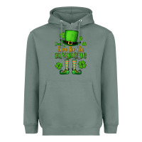 Sage Just here for the shenanigans St. Patrick's Heavyweight Hoodie - OliviaCreatesArt