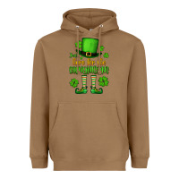 Toasted Coconut Just here for the shenanigans St. Patrick's Heavyweight Hoodie - OliviaCreatesArt