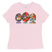 Bubblegum Pink teach love inspire Ladies Tee - AdoDesignShop