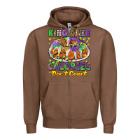 Chestnut king cake calories dont count mardi gras Zipper Hoodie - CowGirlArtShop