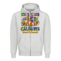 Dove Grey king cake calories dont count mardi gras Zipper Hoodie - CowGirlArtShop