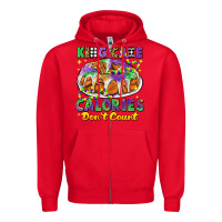 Red king cake calories dont count mardi gras Zipper Hoodie - CowGirlArtShop