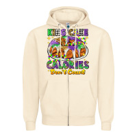Sandshell king cake calories dont count mardi gras Zipper Hoodie - CowGirlArtShop