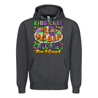 Smoke king cake calories dont count mardi gras Zipper Hoodie - CowGirlArtShop