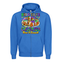 True Royal king cake calories dont count mardi gras Zipper Hoodie - CowGirlArtShop
