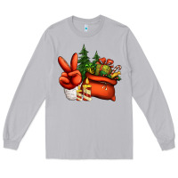 Moon Dust christmas santa claus peace hand Long Sleeve Tee - Jasminsmagicworld