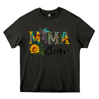 Asphalt blue mama bear with cute bear Heavy Core Tee - Artiststas