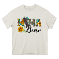 Cream blue mama bear with cute bear Heavy Core Tee - Artiststas