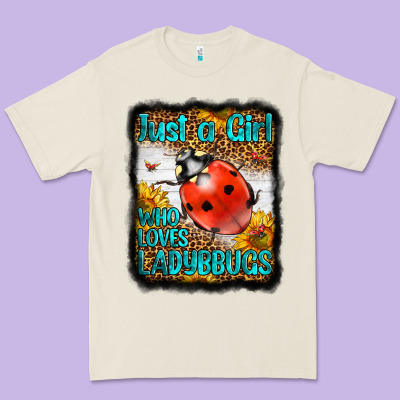 Western Just A Girl Who Loves Ladybug Premium Tee Designed By Lillyallendesigns
