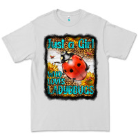 Dove Grey Western Just A Girl Who Loves Ladybug Premium Tee - LillyAllenDesigns