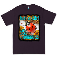 Plum Western Just A Girl Who Loves Ladybug Premium Tee - LillyAllenDesigns