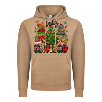 Vintage Coffee feliz navidad Vintage Hoodie - MaliasSmallBusiness