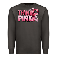 Smoke Think pink Cancer Awareness Premium Sweatshirt - FaDigitalArtStudio
