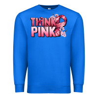 True Royal Think pink Cancer Awareness Premium Sweatshirt - FaDigitalArtStudio