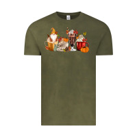Vintage Olive Fall Gnome Coffee Cups Vintage Tee - MaliasSmallBusiness