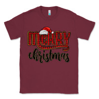 Burgundy merry christmas Classic Tee - MaliasSmallBusiness