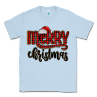 Dusty Blue merry christmas Classic Tee - MaliasSmallBusiness