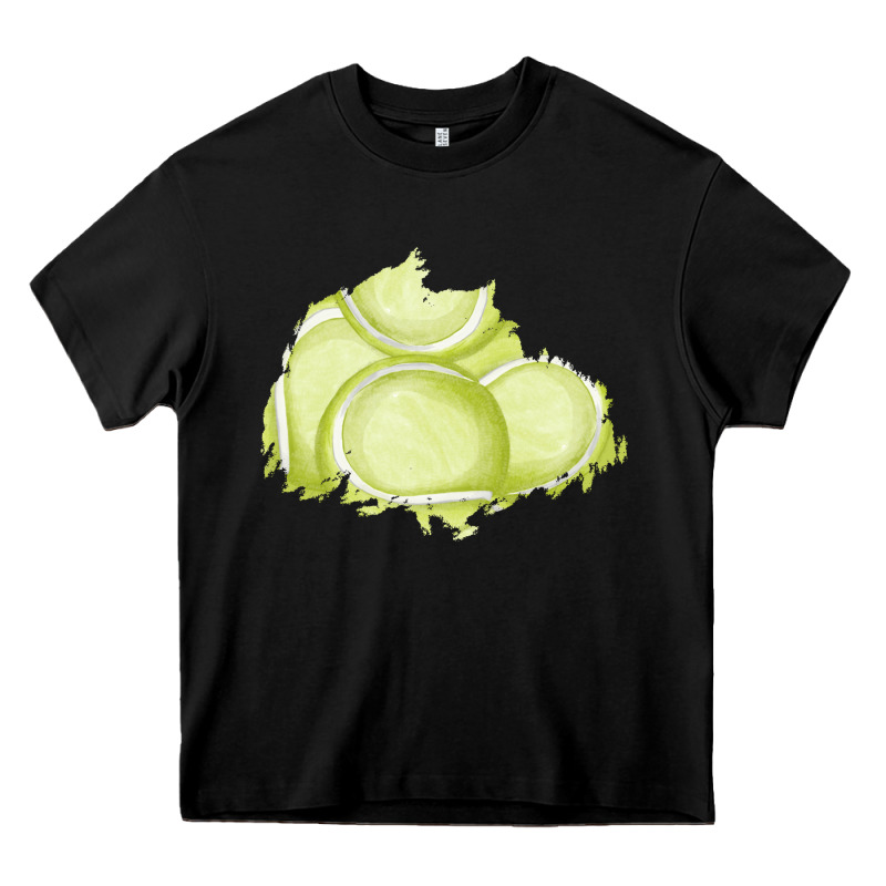 Tennis Patch Heavy Core Tee by AdoDesignShop | Teevron