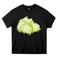 Black tennis patch Heavy Core Tee - AdoDesignShop