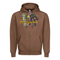 Chestnut louisiana leopard mardi gras 12 inches 300 dpi Zipper Hoodie - CowGirlArtShop