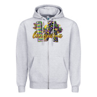 Heather Grey louisiana leopard mardi gras 12 inches 300 dpi Zipper Hoodie - CowGirlArtShop