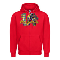 Red louisiana leopard mardi gras 12 inches 300 dpi Zipper Hoodie - CowGirlArtShop