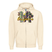 Sandshell louisiana leopard mardi gras 12 inches 300 dpi Zipper Hoodie - CowGirlArtShop