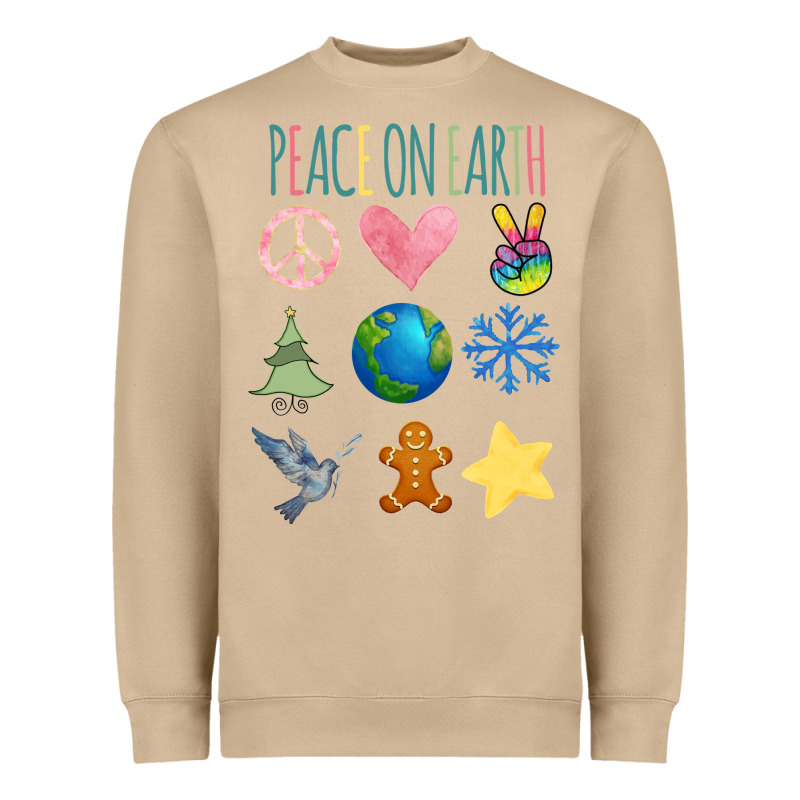 Peace On Earth Heavyweight Sweatshirt by Bettercallsaul | Teevron