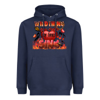 Navy Valentine's Day wild thing you make my heart sing Heavyweight Hoodie - FaDigitalArtStudio