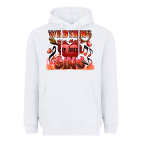 White Valentine's Day wild thing you make my heart sing Heavyweight Hoodie - FaDigitalArtStudio