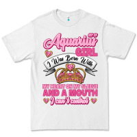 White As a Aquarius Girl I was Born with My Heart on my Sleeve and a mouth Premium Tee - Jasminsmagicworld