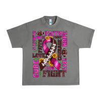 Tornado breast cancer american football ribbon love cure fight bbs Urban Heavy Tee - BundleAndBundleShop