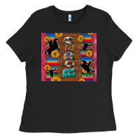 Black rodeo serape leopard glitter Ladies Tee - Artiststas
