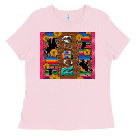 Bubblegum Pink rodeo serape leopard glitter Ladies Tee - Artiststas