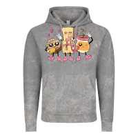 Cloud Rock mexican pan dulce cartoon characters Vintage Hoodie - MaliasSmallBusiness