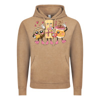 Vintage Coffee mexican pan dulce cartoon characters Vintage Hoodie - MaliasSmallBusiness