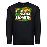 St. Patrick's Little Miss Shenanigans Premium Sweatshirt | Teevron