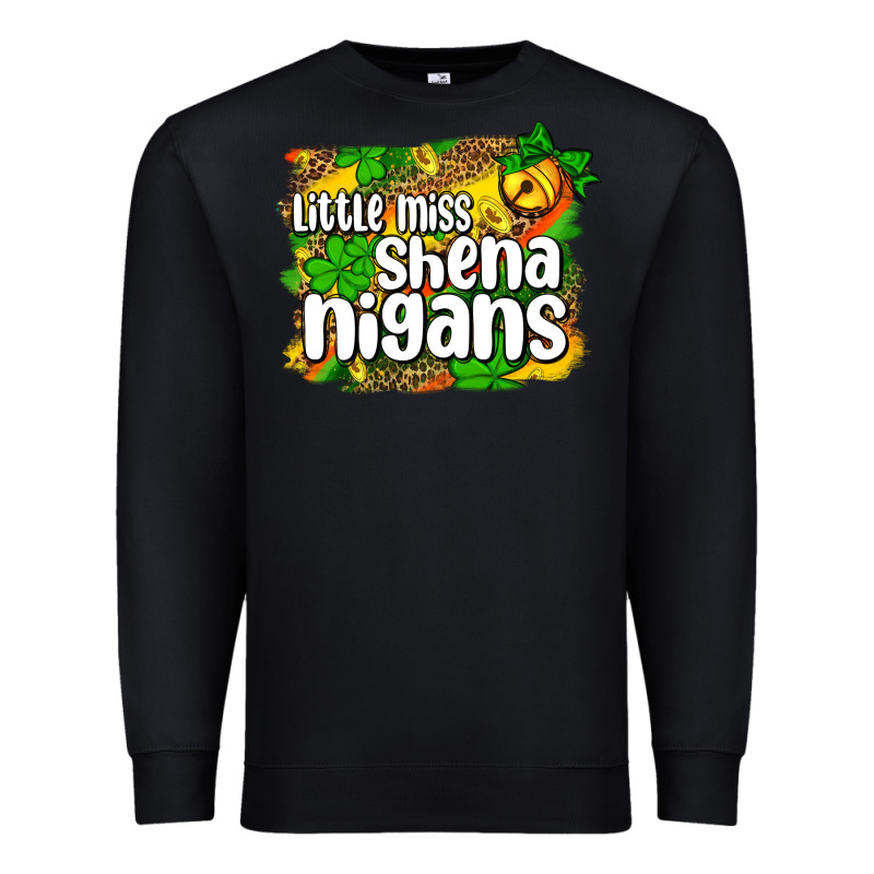 St. Patrick's Little Miss Shenanigans Premium Sweatshirt by OliviaCreatesArt | Teevron