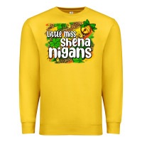 Lemon St. Patrick's Little miss shenanigans Premium Sweatshirt - OliviaCreatesArt