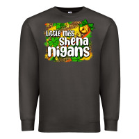 Smoke St. Patrick's Little miss shenanigans Premium Sweatshirt - OliviaCreatesArt