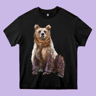 Bear Heavy Core Tee Designed By Artiststas